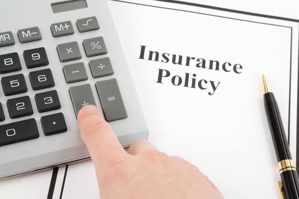 insurance policy document and calculator